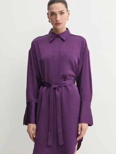 MAX&Co. sukienka mini oversize fioletowy