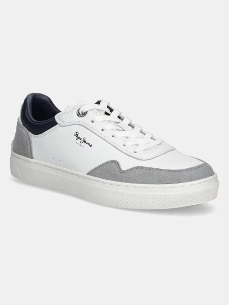 Usnjene superge Pepe Jeans CAMDEN COLLAR M bela