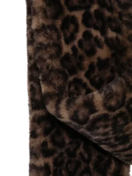 Fular Apparis cu imagine cu model leopard cu blană maro