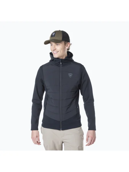 Bărbați Rossignol Classique Classique Hybrid Clim de schi pulover negru