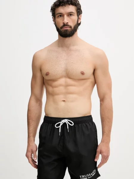 Trussardi pantaloni scurți de baie pentru bărbați negru