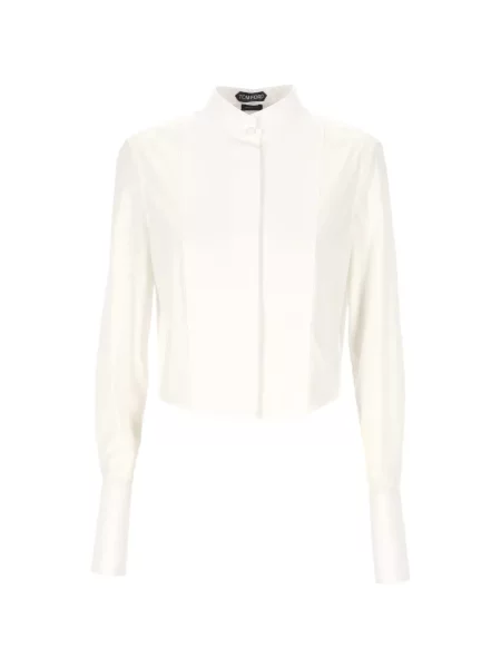 Decupat cămașă Tom Ford alb