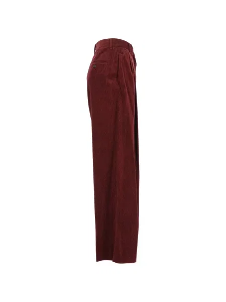 Pantaloni 's Max Mara de catifea cord roșu