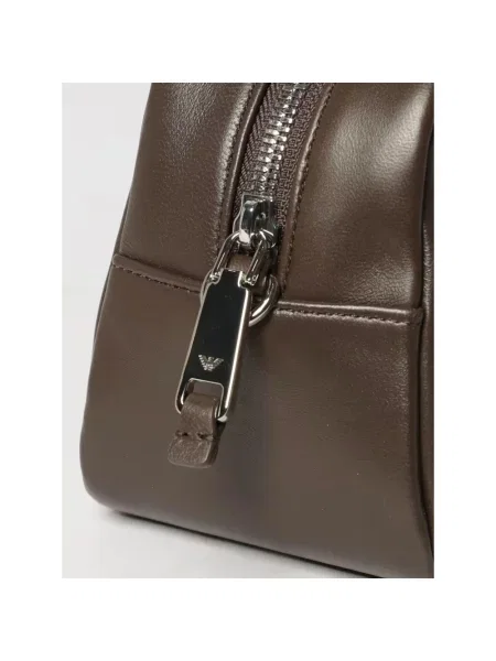Torebka Emporio Armani skórzana brązowa