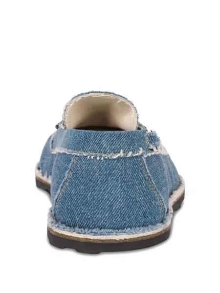 Pantofi loafer Moschino cu autograf albastru