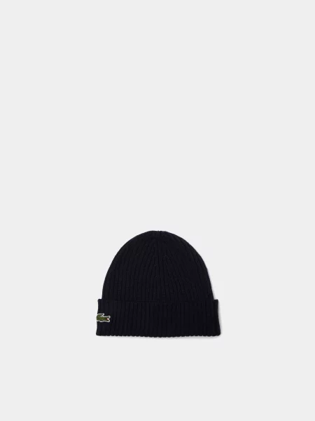 Lacoste Шапка Унісекс Темно-синій Вовна синя
