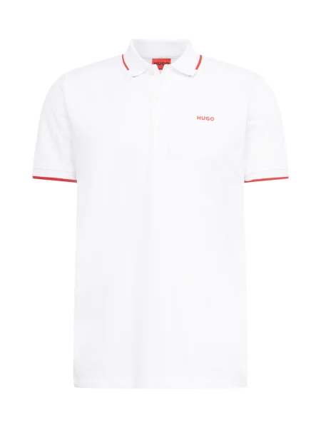HUGO tricou polo bărbați uni alb