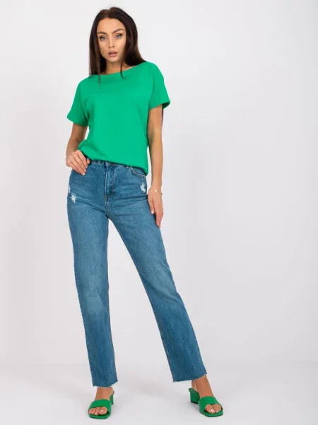 Pantaloni Fashionhunters albastru