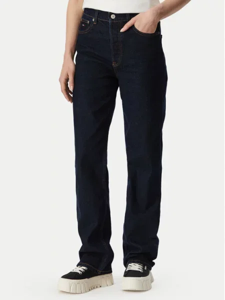 Tommy Jeans Blugi Bleumarin Straight Fit