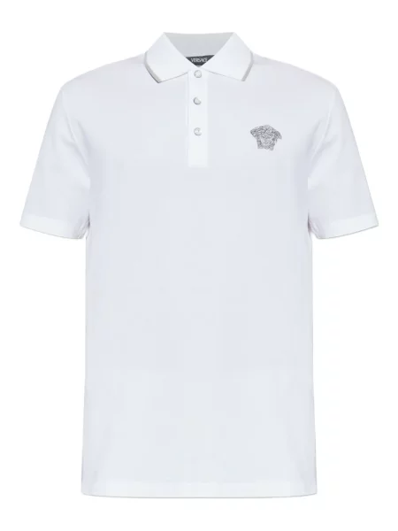 Polo Versace cu broderie alb