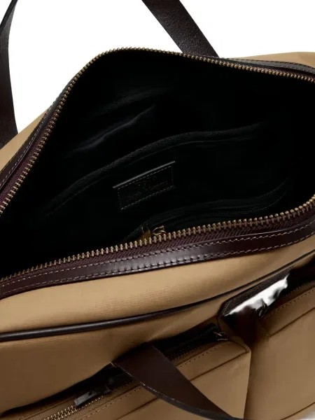 Ochelari de soare Polo Ralph Lauren cu broderie din piele maro