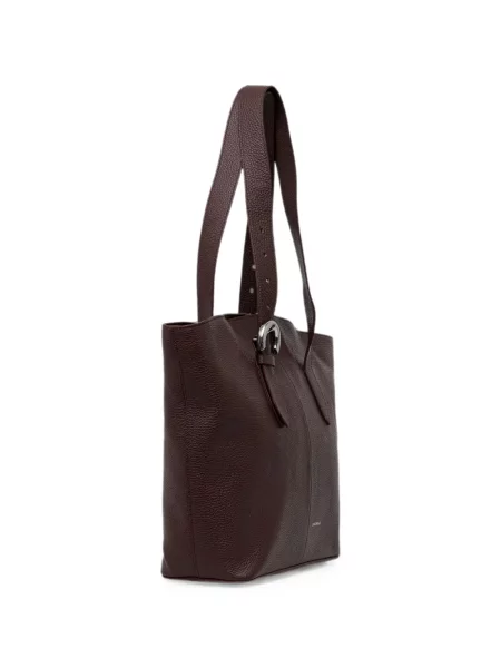 Geantă shopper Coccinelle cu cataramă maro