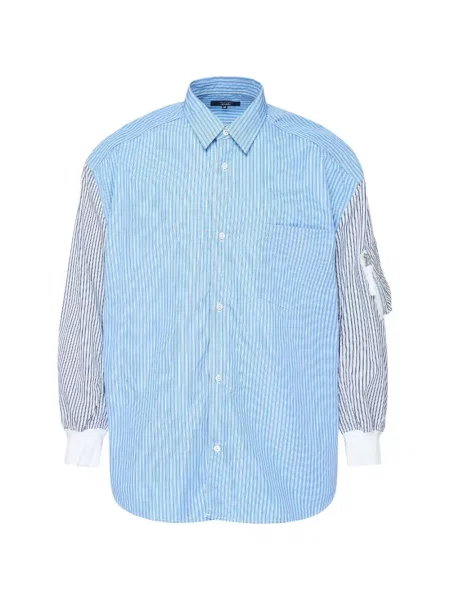 Cămașă Comme Des Garçons Homme cu dungi cu imagine albastru