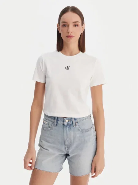 Тениска Calvin Klein Jeans бяло