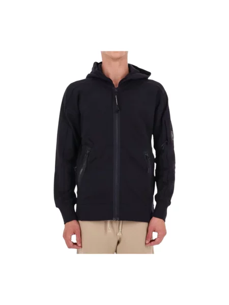 Bluza z kapturem C.p. Company polarowa z kapturem niebieska