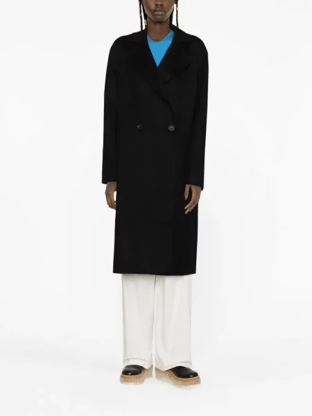 Vilnonis paltas Stella Mccartney dvieiliai juoda