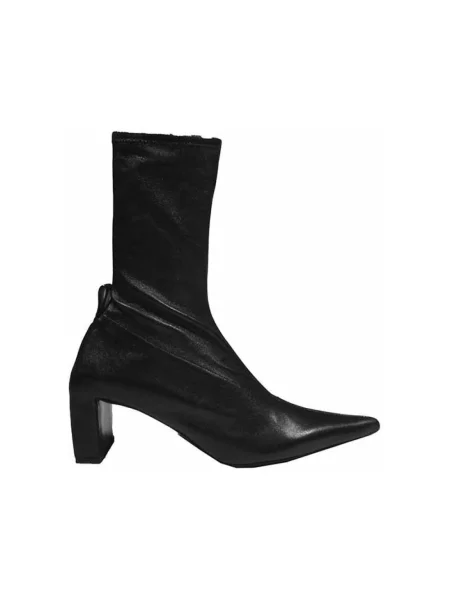 Botki Jil Sander zamszowe czarne
