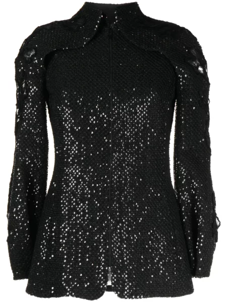 Geacă Saiid Kobeisy cu paiete negru