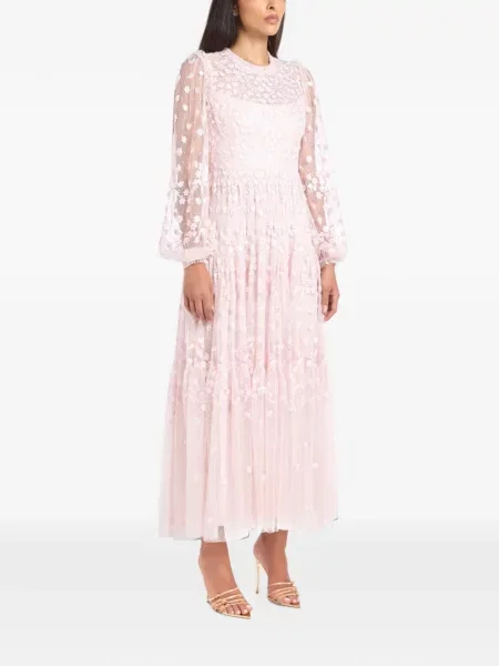 Rochie maxi Needle & Thread cu paiete roz