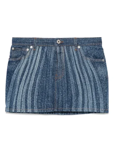 Mini fusta mini Jean Paul Gaultier cu imagine mini albastru