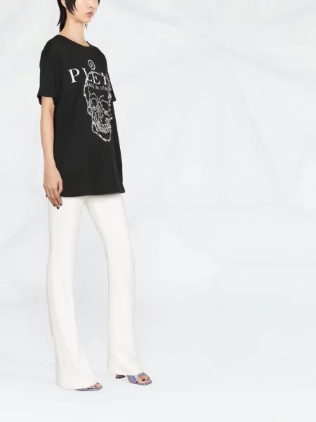 Tricou Philipp Plein cu imagine negru