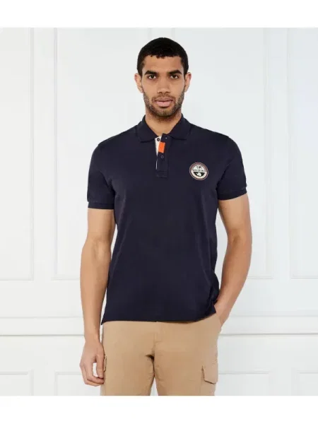 Napapijri Tenisz póló E-CLANIS SS | Relaxed fit kék