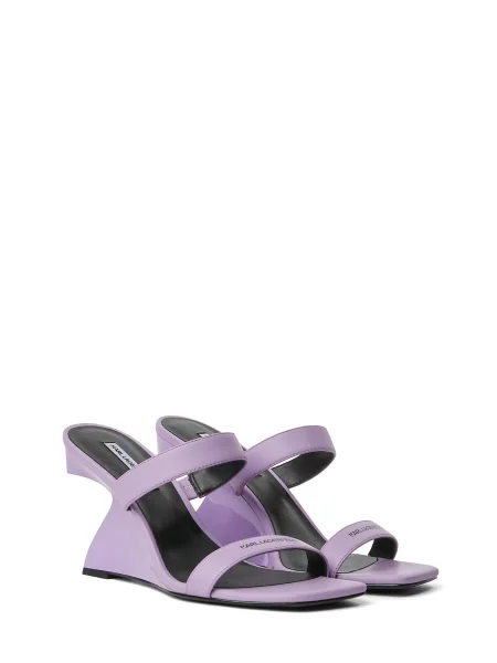 KARL LAGERFELD JEANS Nizki natikači Waverly Wedges lila