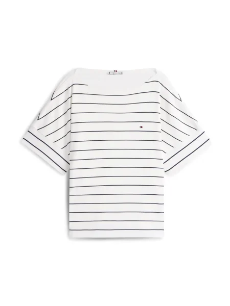 Tommy Hilfiger Curve Tričko námornícka modrá biela