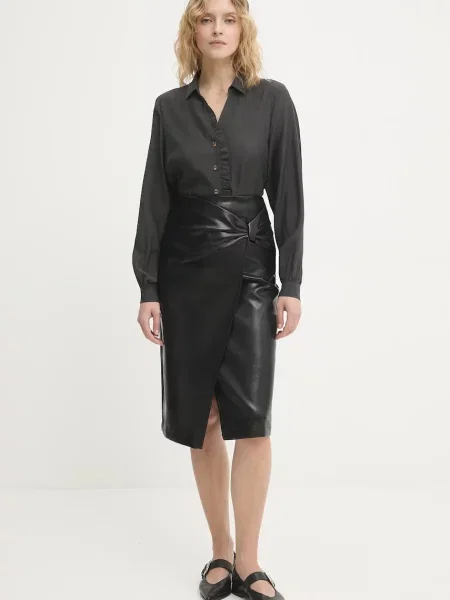 Сорочка Never Fully Dressed regular класичний комір зелений