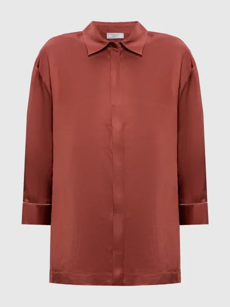 Блуза з ланцюжком моніль Peserico червона