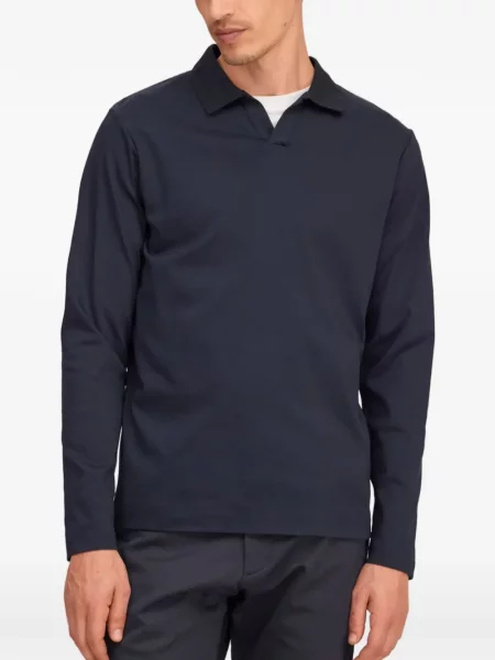 Gulerat lung tricou Nn07 albastru
