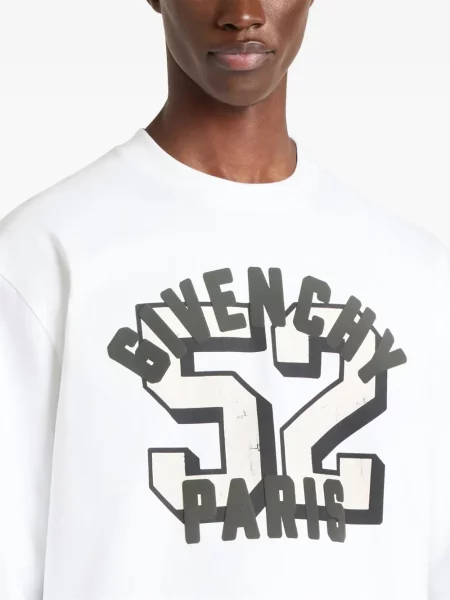 Tricou Givenchy cu imagine alb