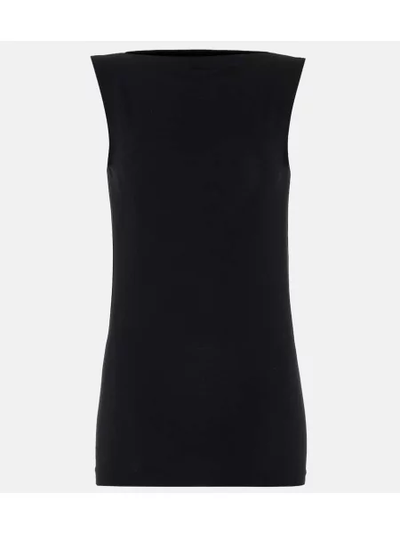 Top Wolford din jerseu negru