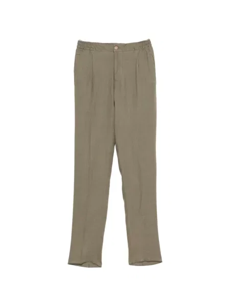 Pantaloni Kiton plisate verde