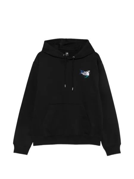 Hanorac cu glugă The North Face cu broderie cu cordon negru