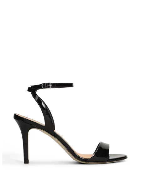 Sandale The Seller cu bretele negru