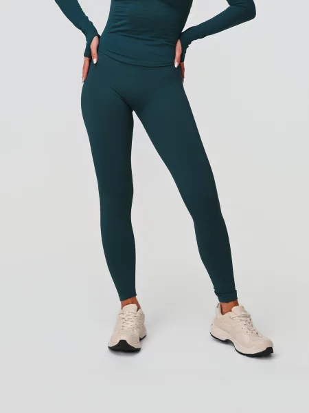 Neverover Leggings Hue închis verde