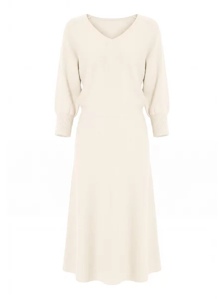 Imily Bela Rochie tricotat crem