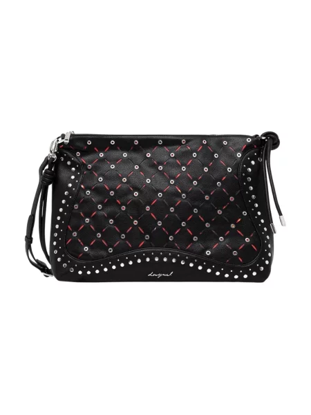 Desigual torebka YANKEE LEIRIA MINI BL czarny brązowa