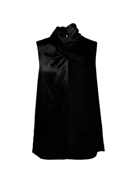 Bluză Club21 Collection din satin negru