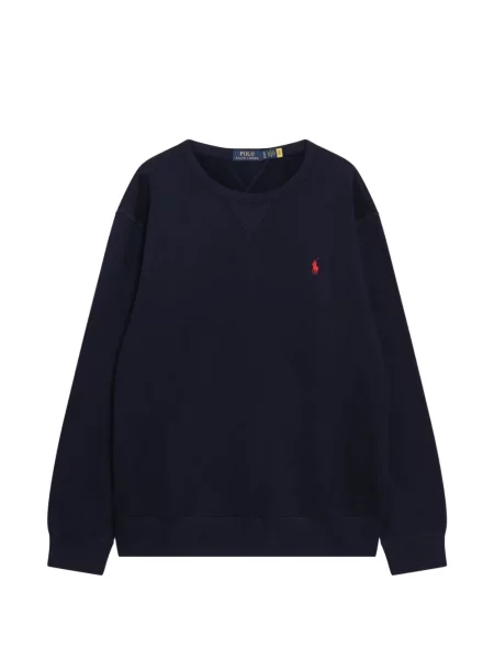 Decupat hanorac din fleece Polo Ralph Lauren din cașmir negru