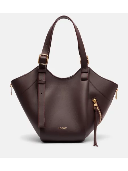Shopper kabelka Loewe hnedá