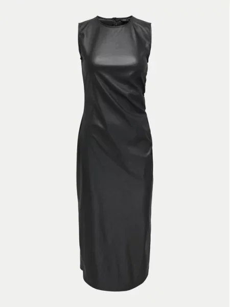 JDY Haljina od imitacije kože Soya crna