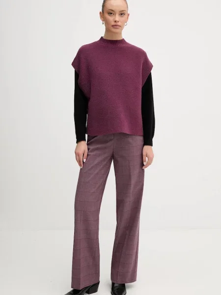 Вовняний светр United Colors Of Benetton фіолетовий