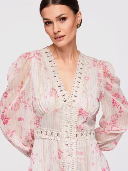 Rochie maxi Edoti din dantelă