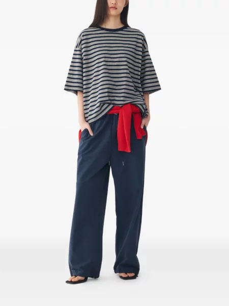 Pantaloni Tomboy cu cordon albastru