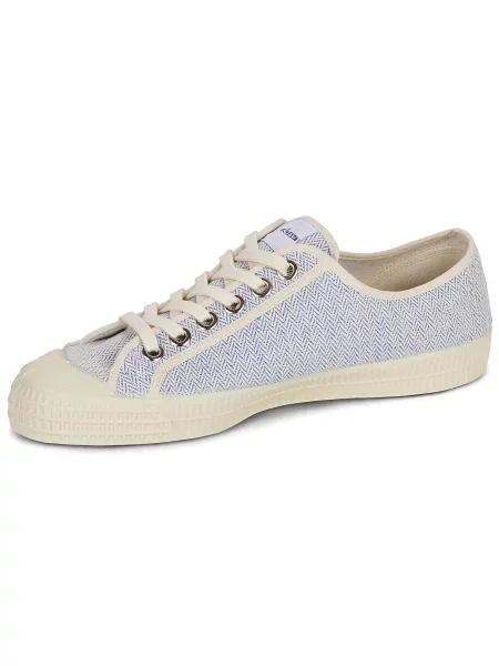 Pantofi Novesta cu model herringbone albastru