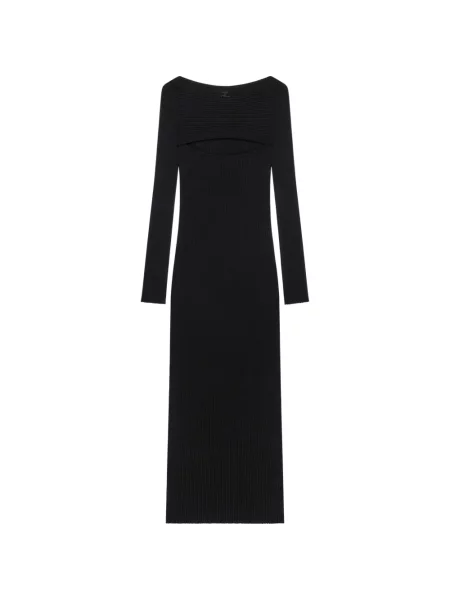 Rochie midi Courreges tricotate negru
