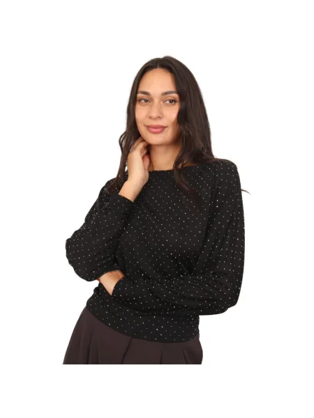 Top La Modeuse negru