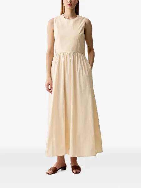Rochie midi Benetton fără mâneci alb